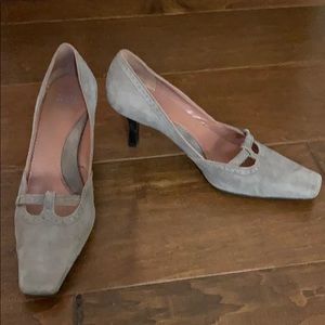 Audrey Brooke suede heels